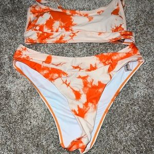 tye dye bathing suit